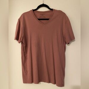 Forever 21 Men's Dusty Rose V-Neck Tee